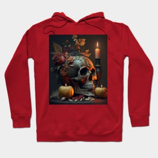 Skeleton head candle Hoodie